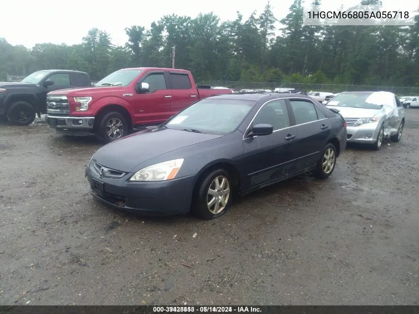 1HGCM66805A056718 2005 Honda Accord 3.0 Ex