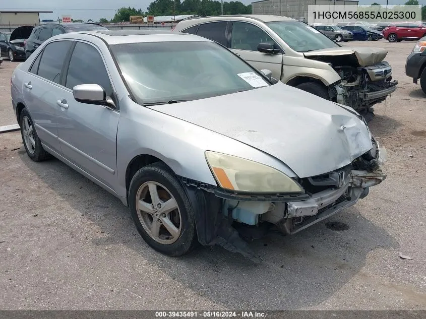 1HGCM56855A025300 2005 Honda Accord 2.4 Ex