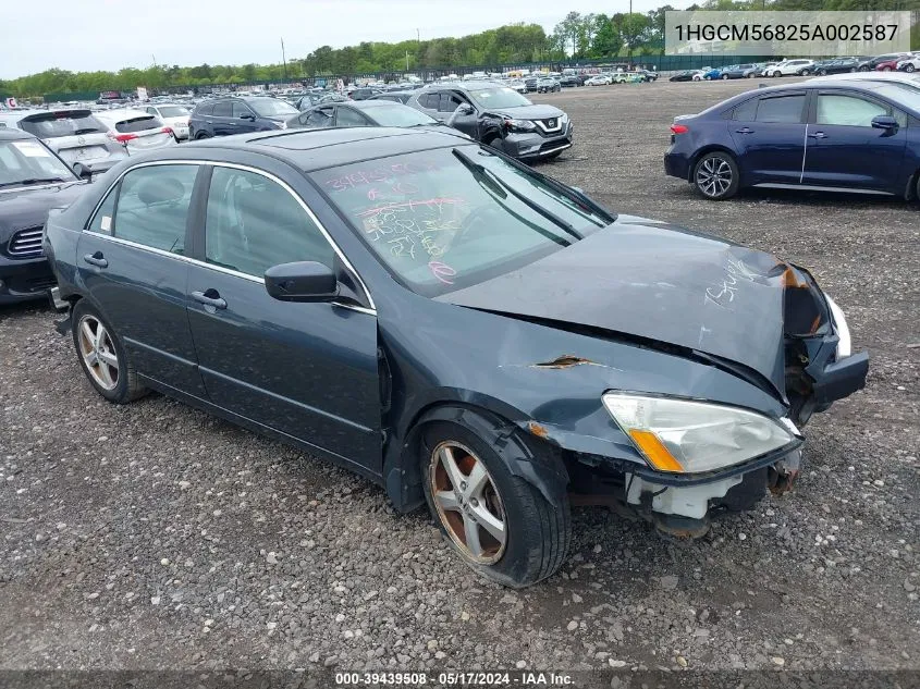 1HGCM56825A002587 2005 Honda Accord 2.4 Ex