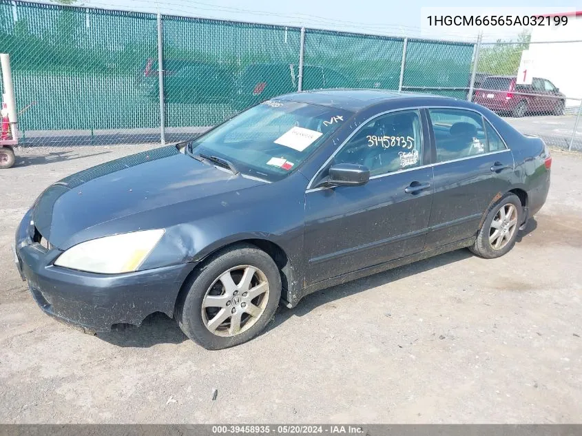 1HGCM66565A032199 2005 Honda Accord 3.0 Ex