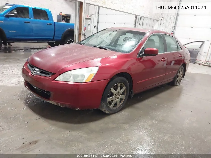 2005 Honda Accord 3.0 Ex VIN: 1HGCM66525A011074 Lot: 39495117