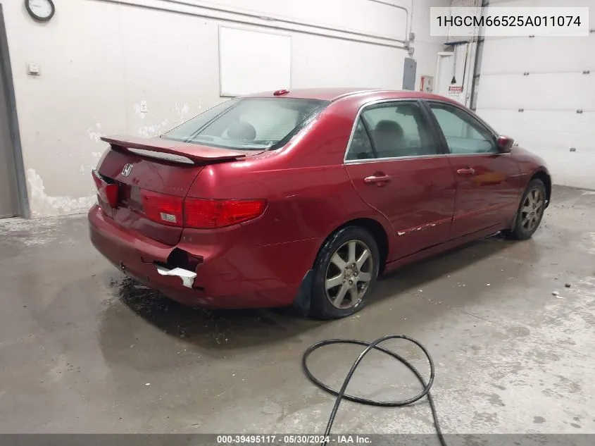 1HGCM66525A011074 2005 Honda Accord 3.0 Ex