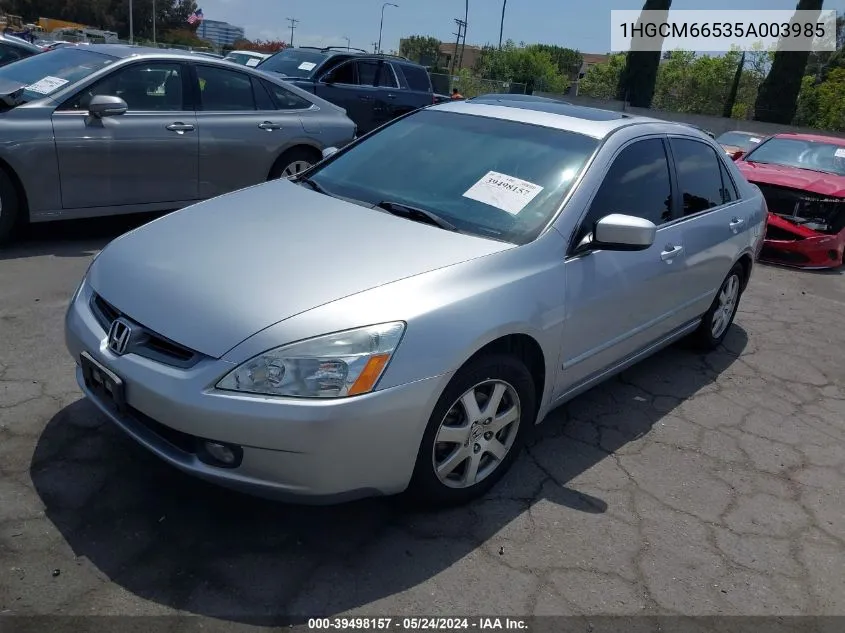 2005 Honda Accord 3.0 Ex VIN: 1HGCM66535A003985 Lot: 39498157