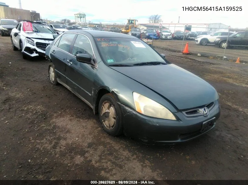 2005 Honda Accord 2.4 Lx VIN: 1HGCM56415A159525 Lot: 39627621