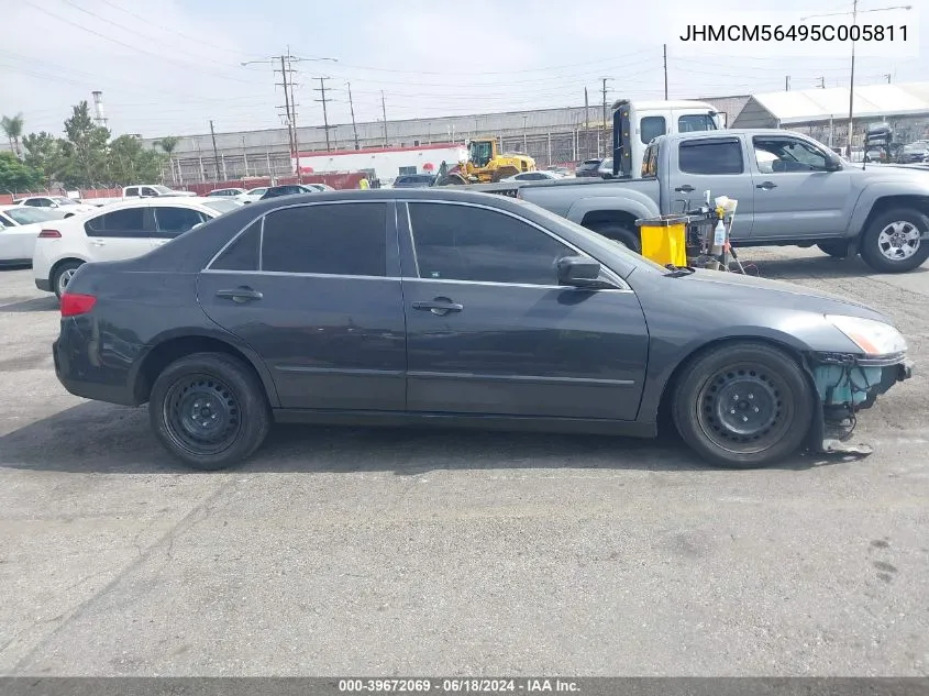 JHMCM56495C005811 2005 Honda Accord 2.4 Lx