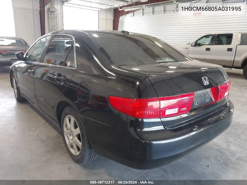 2005 Honda Accord 3.0 Ex VIN: 1HGCM66805A031995 Lot: 39712317