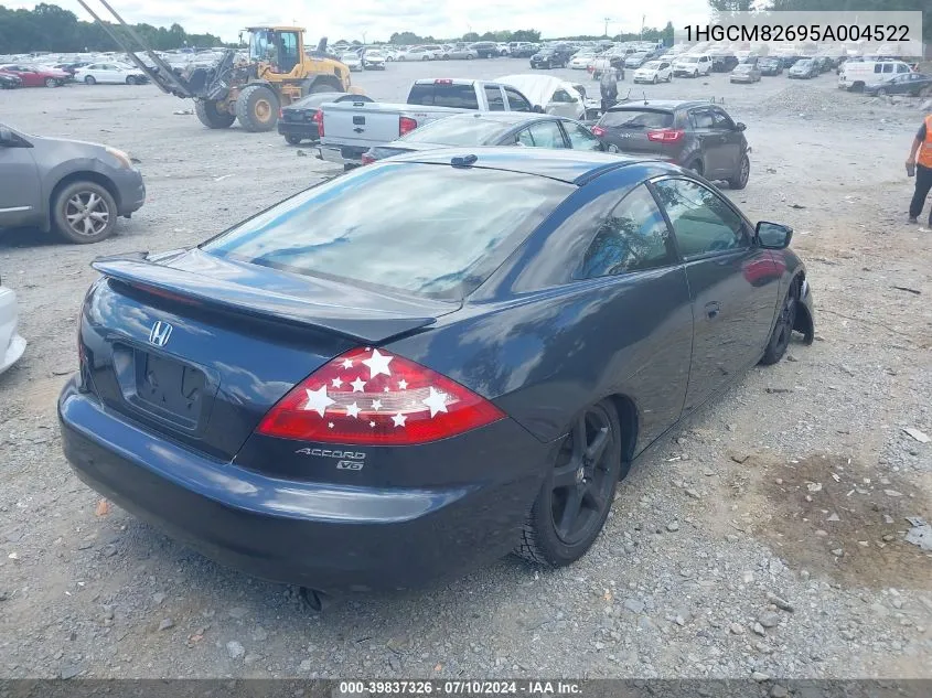 1HGCM82695A004522 2005 Honda Accord 3.0 Ex