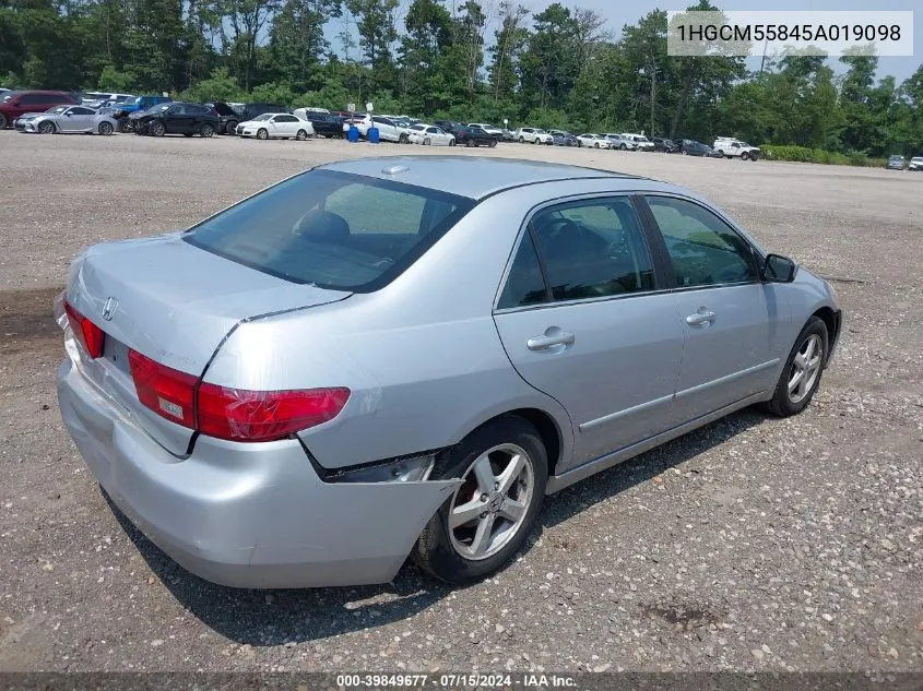 1HGCM55845A019098 2005 Honda Accord 2.4 Ex