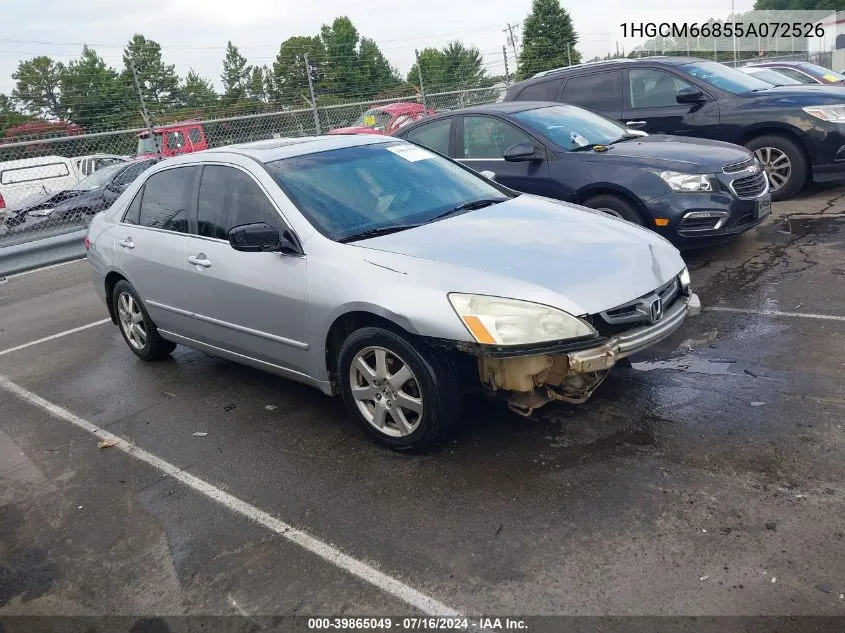 1HGCM66855A072526 2005 Honda Accord 3.0 Ex