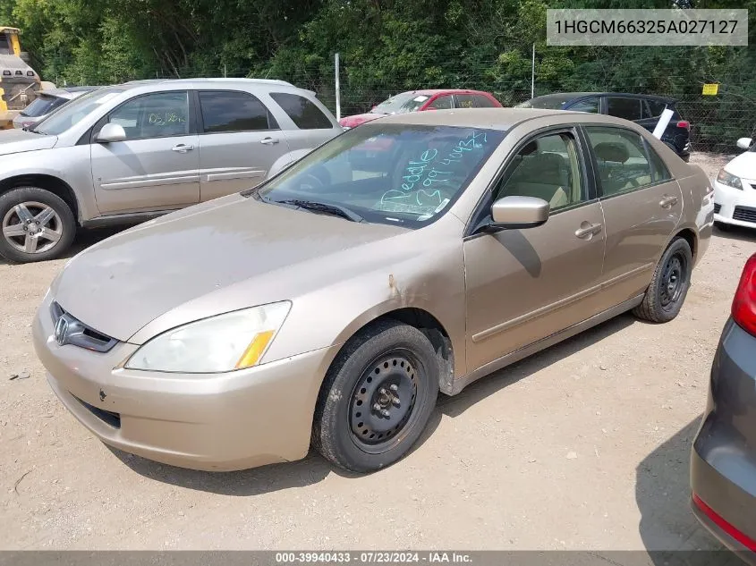 1HGCM66325A027127 2005 Honda Accord 3.0 Lx