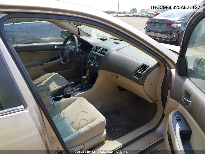 1HGCM66325A027127 2005 Honda Accord 3.0 Lx