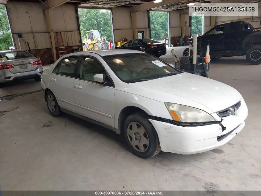 1HGCM56425A135458 2005 Honda Accord 2.4 Lx