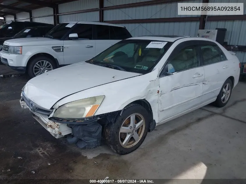 1HGCM56895A092854 2005 Honda Accord 2.4 Ex