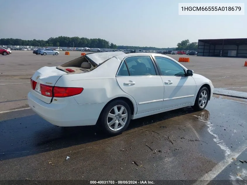 1HGCM66555A018679 2005 Honda Accord 3.0 Ex