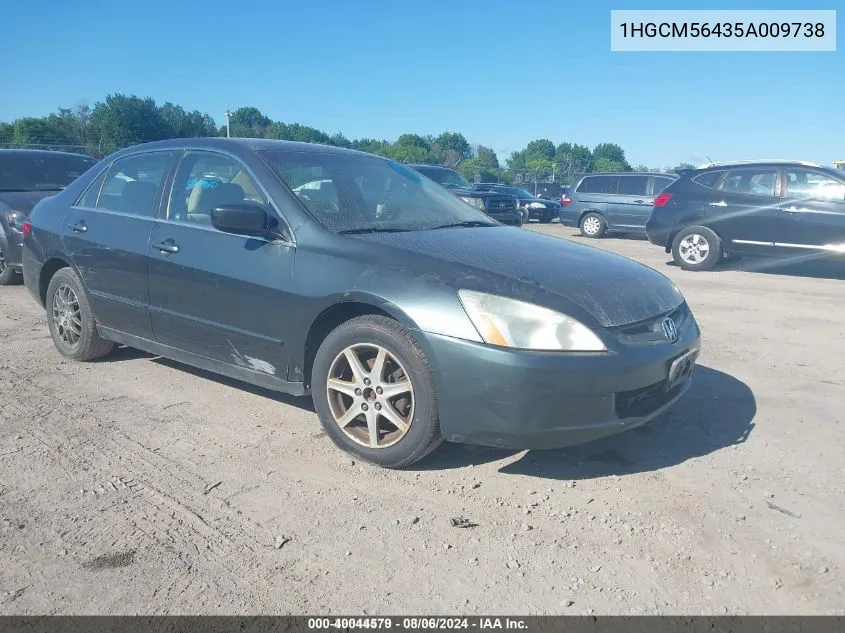 1HGCM56435A009738 2005 Honda Accord 2.4 Lx