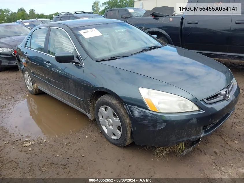 2005 Honda Accord 2.4 Lx VIN: 1HGCM56465A054141 Lot: 40052652