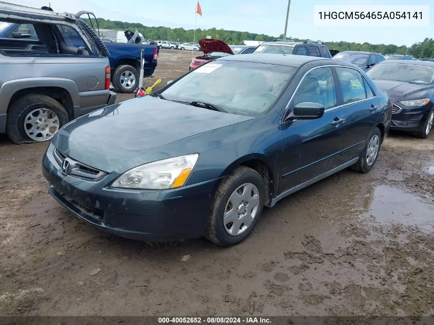 2005 Honda Accord 2.4 Lx VIN: 1HGCM56465A054141 Lot: 40052652