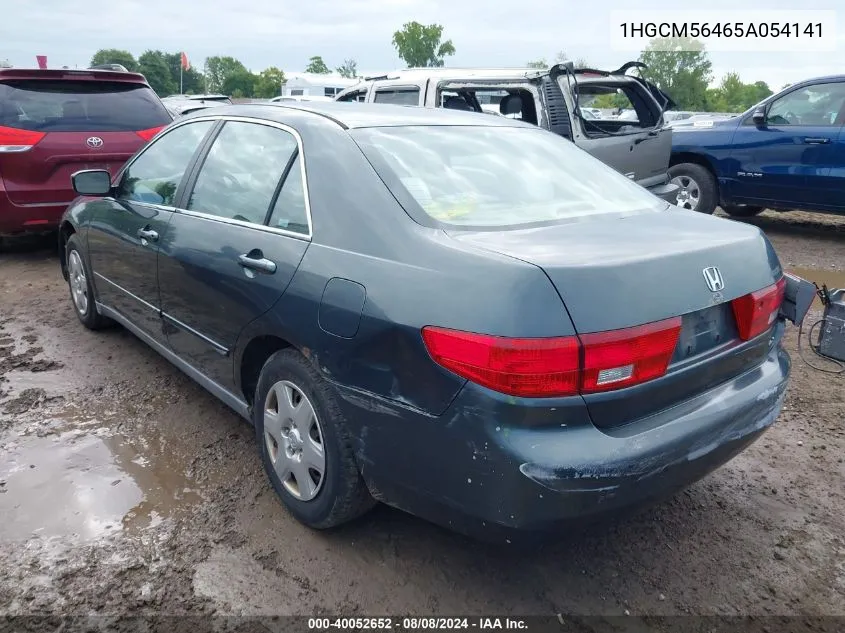 2005 Honda Accord 2.4 Lx VIN: 1HGCM56465A054141 Lot: 40052652