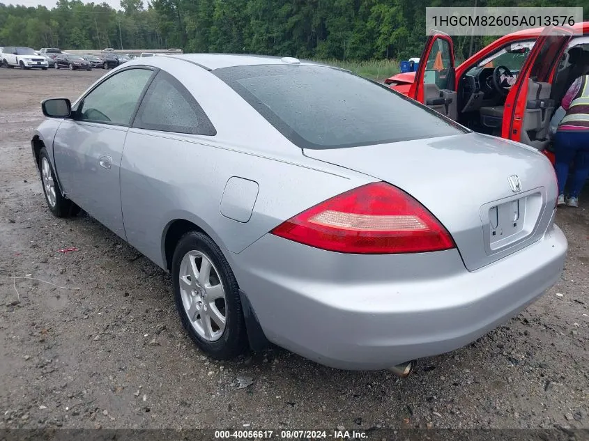 2005 Honda Accord 3.0 Ex VIN: 1HGCM82605A013576 Lot: 40056617