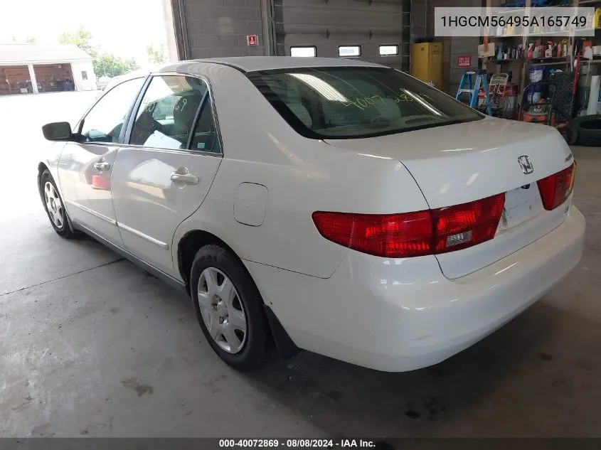 1HGCM56495A165749 2005 Honda Accord 2.4 Lx