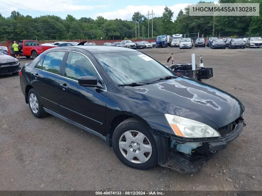 1HGCM56455A130285 2005 Honda Accord 2.4 Lx