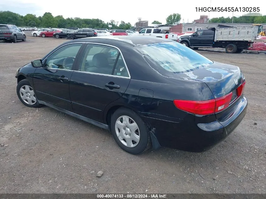 1HGCM56455A130285 2005 Honda Accord 2.4 Lx