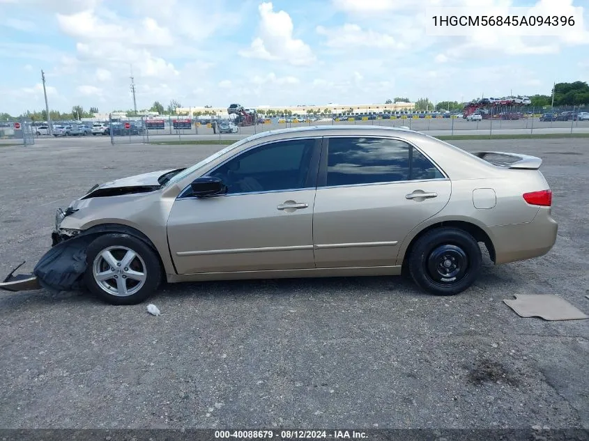 1HGCM56845A094396 2005 Honda Accord 2.4 Ex