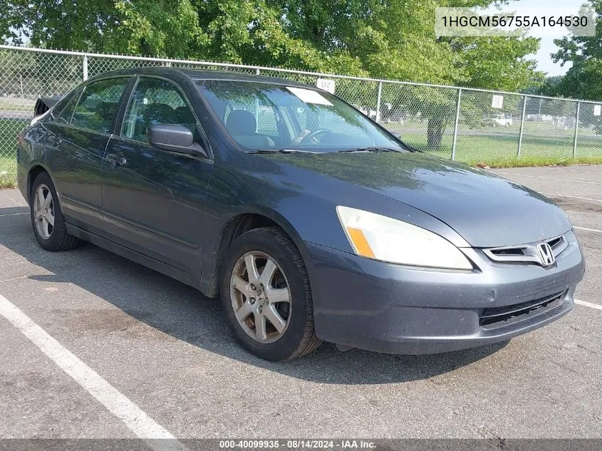 2005 Honda Accord 2.4 Ex VIN: 1HGCM56755A164530 Lot: 40099935