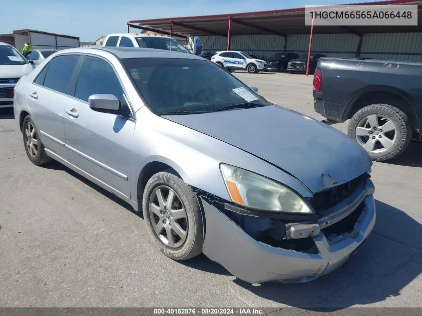 2005 Honda Accord Ex VIN: 1HGCM66565A066448 Lot: 40152876