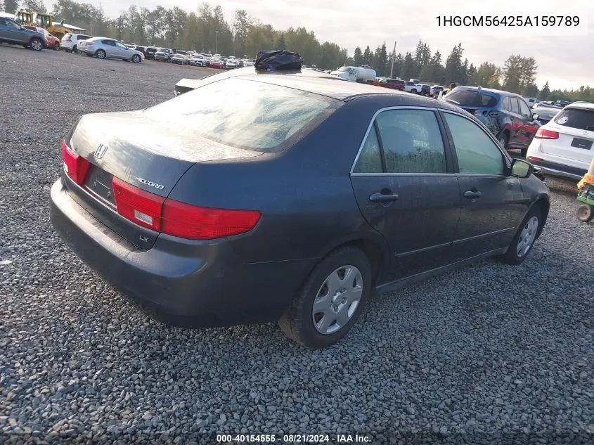 1HGCM56425A159789 2005 Honda Accord 2.4 Lx