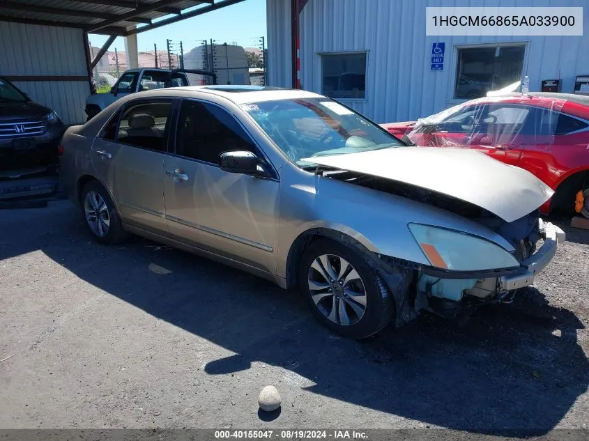 2005 Honda Accord 3.0 Ex VIN: 1HGCM66865A033900 Lot: 40155047