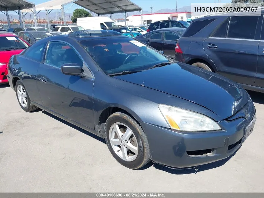 2005 Honda Accord 2.4 Ex VIN: 1HGCM72665A009767 Lot: 40158690