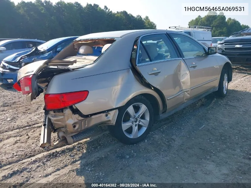 1HGCM56465A069531 2005 Honda Accord 2.4 Lx