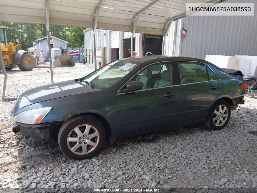 2005 Honda Accord Ex VIN: 1HGCM66575A038593 Lot: 40166808