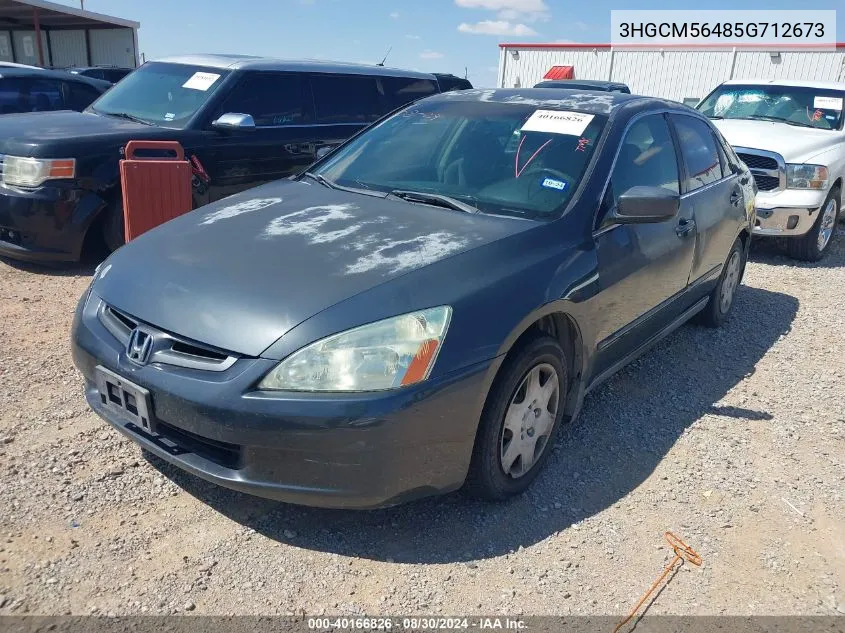 2005 Honda Accord 2.4 Lx VIN: 3HGCM56485G712673 Lot: 40166826