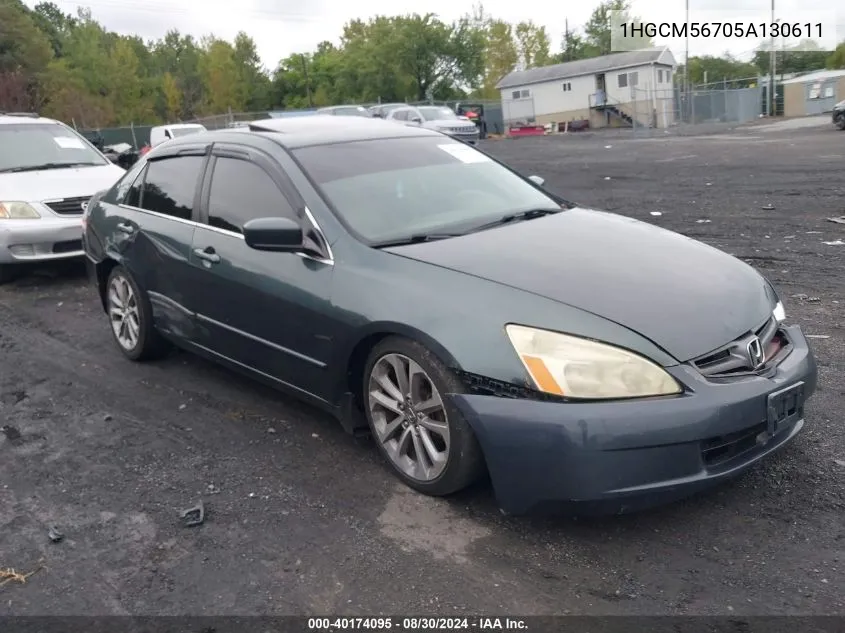 2005 Honda Accord 2.4 Ex VIN: 1HGCM56705A130611 Lot: 40174095