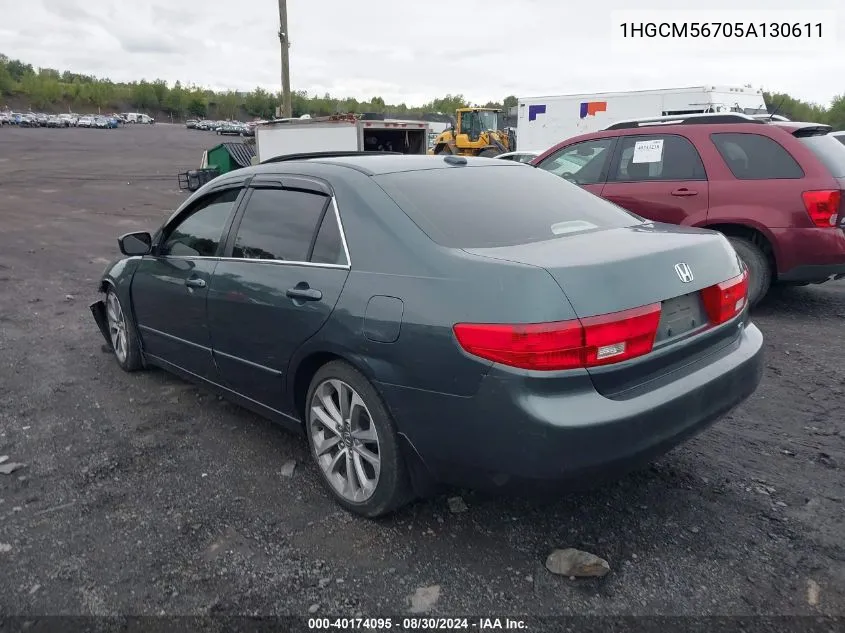 1HGCM56705A130611 2005 Honda Accord 2.4 Ex