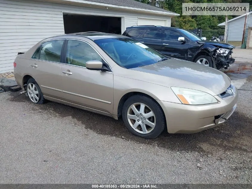 1HGCM66575A069214 2005 Honda Accord 3.0 Ex