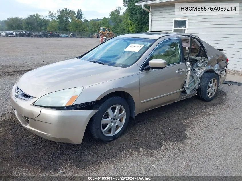 1HGCM66575A069214 2005 Honda Accord 3.0 Ex