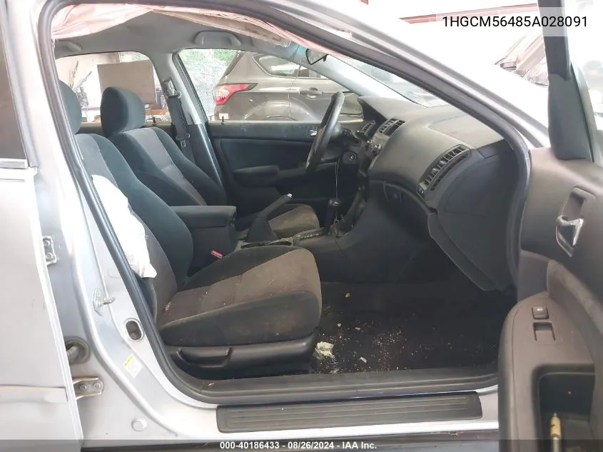 1HGCM56485A028091 2005 Honda Accord 2.4 Lx