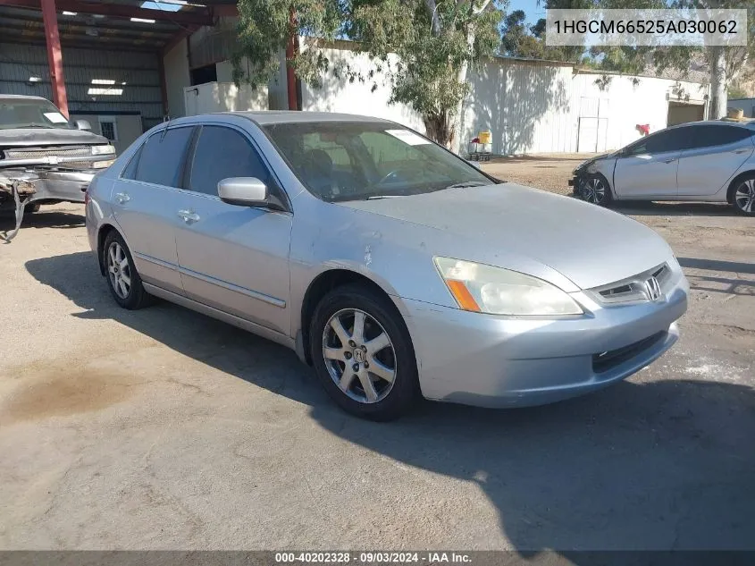 1HGCM66525A030062 2005 Honda Accord 3.0 Ex