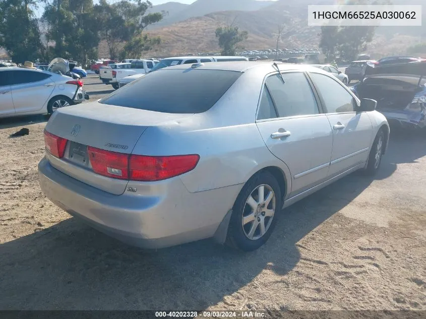 2005 Honda Accord 3.0 Ex VIN: 1HGCM66525A030062 Lot: 40202328