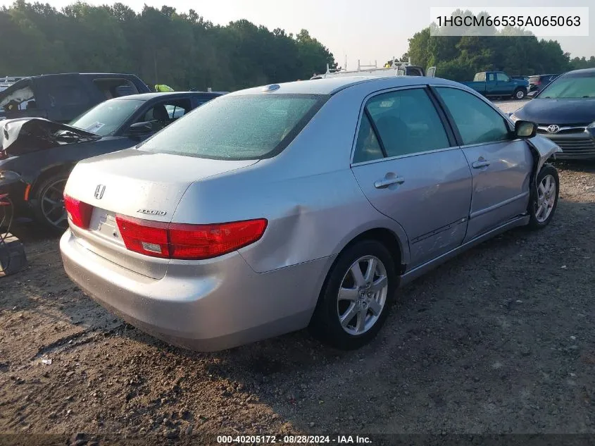 2005 Honda Accord 3.0 Ex VIN: 1HGCM66535A065063 Lot: 40205172