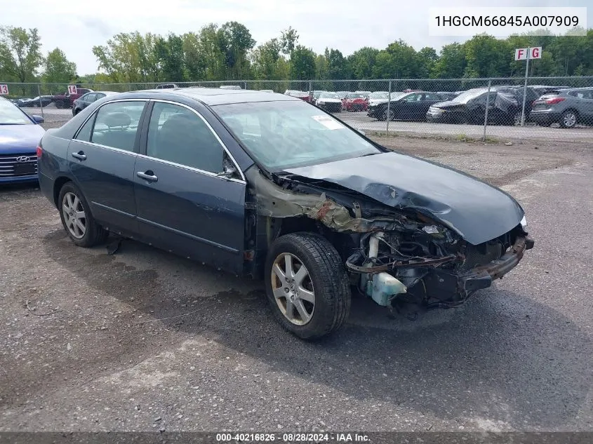 1HGCM66845A007909 2005 Honda Accord 3.0 Ex