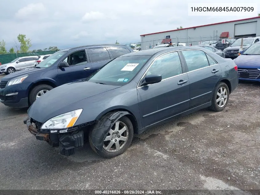 1HGCM66845A007909 2005 Honda Accord 3.0 Ex