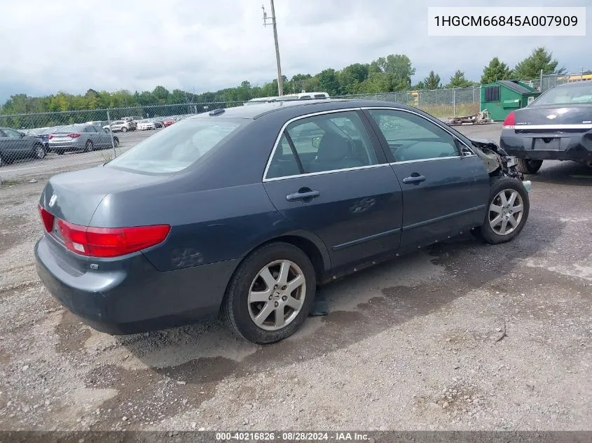 2005 Honda Accord 3.0 Ex VIN: 1HGCM66845A007909 Lot: 40216826