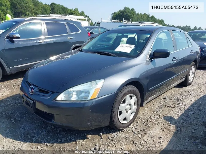 1HGCM56455A054731 2005 Honda Accord 2.4 Lx