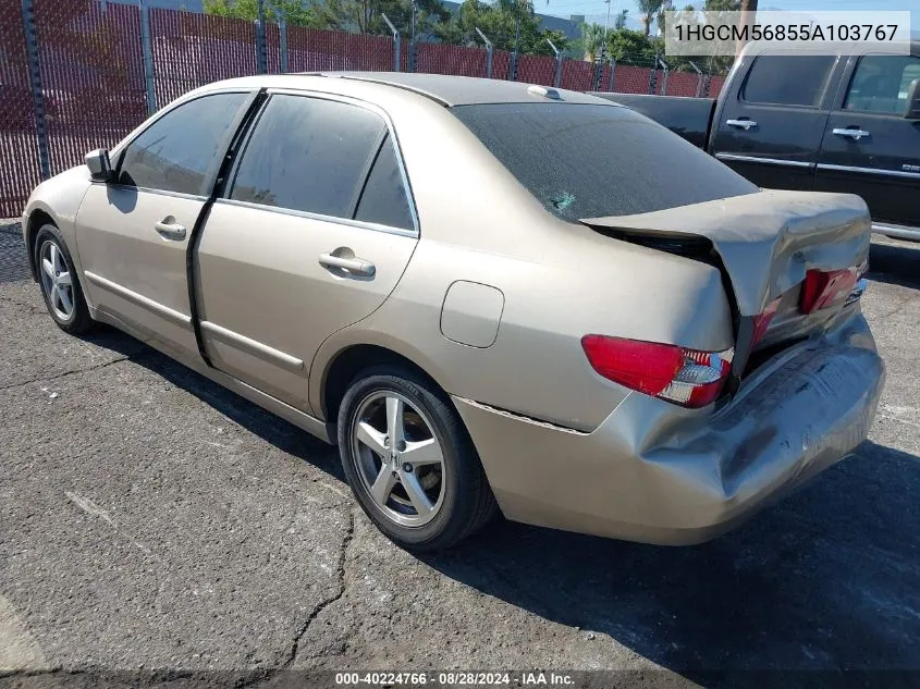 1HGCM56855A103767 2005 Honda Accord 2.4 Ex