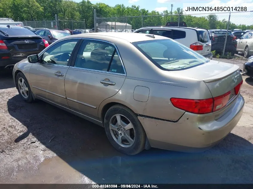 2005 Honda Accord Hybrid Ima VIN: JHMCN36485C014288 Lot: 40241394