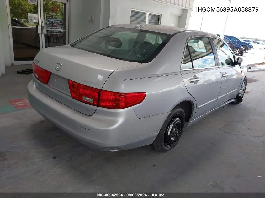 2005 Honda Accord 2.4 Ex VIN: 1HGCM56895A058879 Lot: 40242994